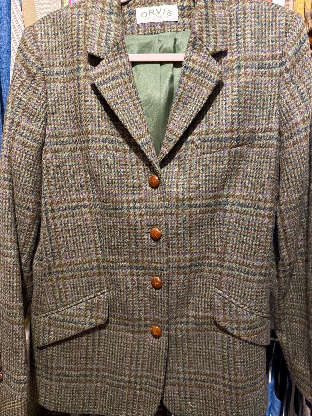 Orvis Vintage Equestrian Wool Jacket Blazer size 8